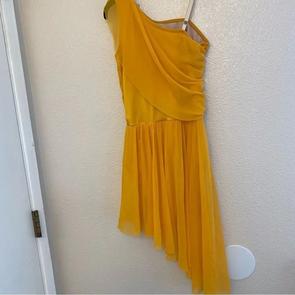 WEISSMAN Dance Costume dress ballet lyrical yellow CLARITY 12294 adult SA